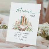 New Chapter Storybook Mimosa Bar Bridal Shower  Reclamebord Met Voetstuk