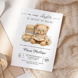 New Chapter Teddy Bear Storybook Baby Shower Kaart