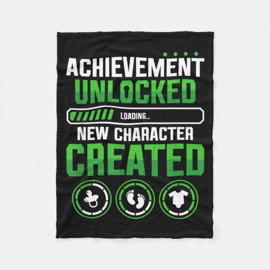 New Character D Gamer Pregnancy Announcement  Fleece Deken (Voorkant)