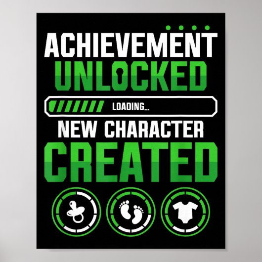 New Character D Gamer Pregnancy Announcement  Poster (Voorkant)