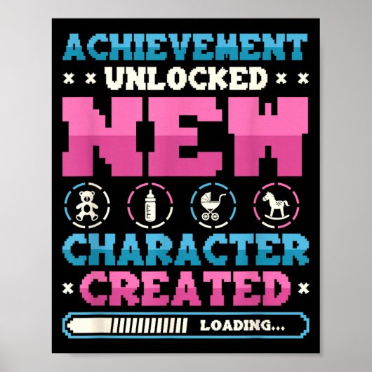 New Character D Gamer Pregnancy Announcement  Poster (Voorkant)