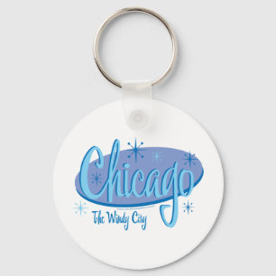 NEW-Chicago-Retro Sleutelhanger