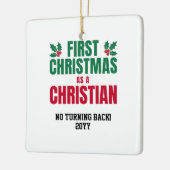 NEW CHRISTIAN FIRST CHRISTMAS KERAMISCH ORNAMENT (Links)