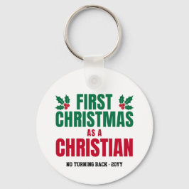 NEW CHRISTIAN FIRST CHRISTMAS SLEUTELHANGER