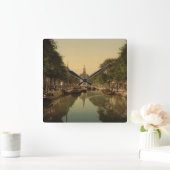 New Church, Den Haag, Nederland Vierkante Klok (Huis)