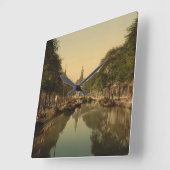 New Church, Den Haag, Nederland Vierkante Klok (Hoek)