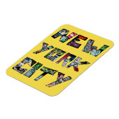 New City Street Art Magnet Magneet (Linkerzijde)