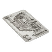 New College, Oxford, uit 'Oxonia Illustrata', pub Magneet (Rechterzijde)