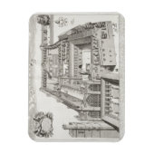 New College, Oxford, uit 'Oxonia Illustrata', pub Magneet (Verticaal)