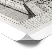 New College, Oxford, uit 'Oxonia Illustrata', pub Poster (Hoek)