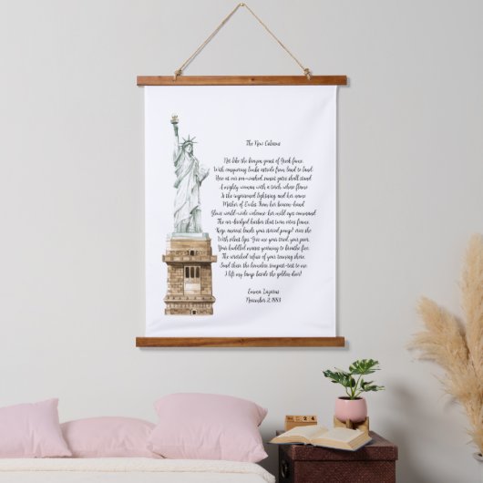 New Colossus Liberty Poem Hangend Wandkleed (Slaapkamer)