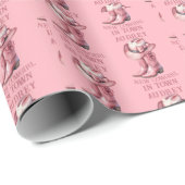 New Cowgirl in Town Cadeaupapier (Rol Hoek)