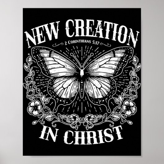 New Creation In Christ, Boho Christian, Western Fa Poster (Voorkant)