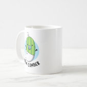 New cumber Funny Veggie Cucumber Pun Koffiemok (Voorkant links)