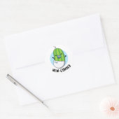 New cumber Funny Veggie Cucumber Pun Ronde Sticker (Envelop)