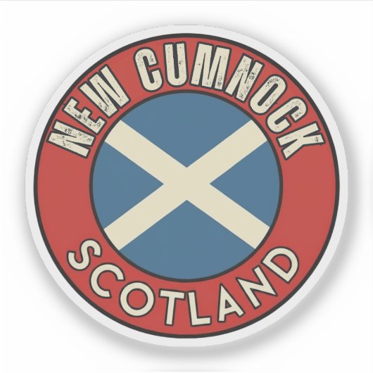 New Cumnock, Schotland Sticker (Voorkant)