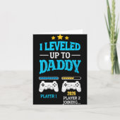 New Dad Fathers Day Leveled Up To Daddy 2026 Level Kaart (Voorkant)