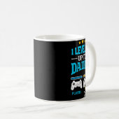 New Dad Fathers Day Leveled Up To Daddy 2026 Level Koffiemok (Voorkant rechts)