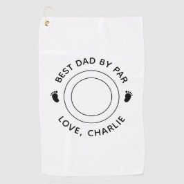 New Dad First Fathers Day Best Dad beroemd gemaakt Golfhanddoek