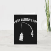 New Dad Fisherman, First Fathers Day Fishing Dad  Kaart (Voorkant)