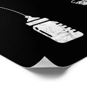 New Dad Fisherman, First Fathers Day Fishing Dad  Poster (Hoek)