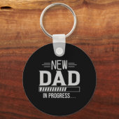New Dad In Progress Expectant Fathers  Sleutelhanger (Voorkant)