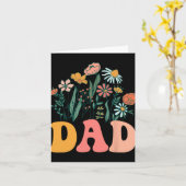 New Dad Wildflower First Birthday &amp; Baby Showe Kaart (Gele Bloem)