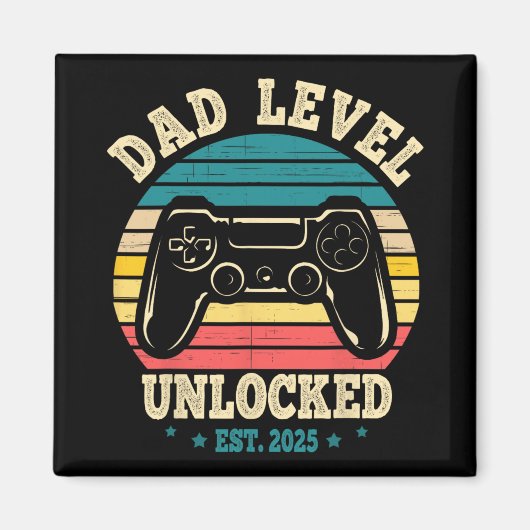 New Daddy I Leveled Up To Dad Mens Pregnancy Idea  Magneet (Voorkant)