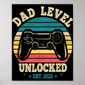 New Daddy I Leveled Up To Dad Mens Pregnancy Idea  Poster (Voorkant)