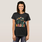 New Daddy Wildflower First Birthday & Baby Sho T-shirt (Voorkant volledig)