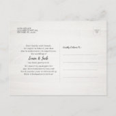 New Date Wedding Postponement Change of Plan Photo Aankondigingskaart (Achterkant)