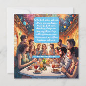 New Dawn, New Day, New Year Flat Wenskaart Kaart (Achterkant)