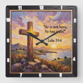 New Dawn: Victory Over Death Vierkante Klok (Voorkant)