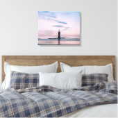 "NEW DAY CALM" YOGA POSE Gewoon ademen Canvas Afdruk (Insitu (Slaapkamer))