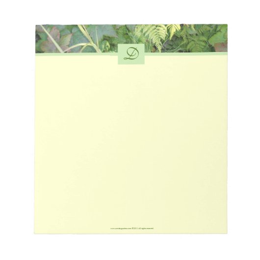 New Day Gardens Briefpapier-Woodland Leaves Notitieblok (Voorkant)