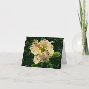 New Day Gardens Notecard Daylily "bijna een engel" Kaart