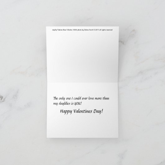 New Day Gardens Valentijn - meer dan daglelies Feestdagen Kaart (Binnen)