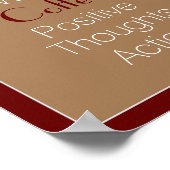 New Day Koffie Positieve gedachten Actie> Citaat Poster (Hoek)