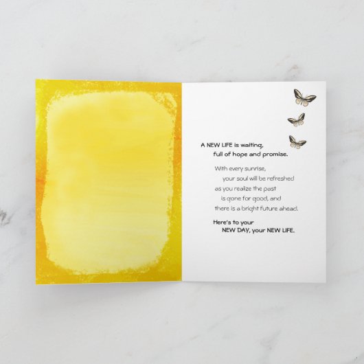 New Day New Life - 12 stappen, Addiction Recovery Kaart (Binnen)