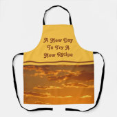 New Day New Recipe Sunrise Kitchen Experiment Chef Schort (Voorkant)