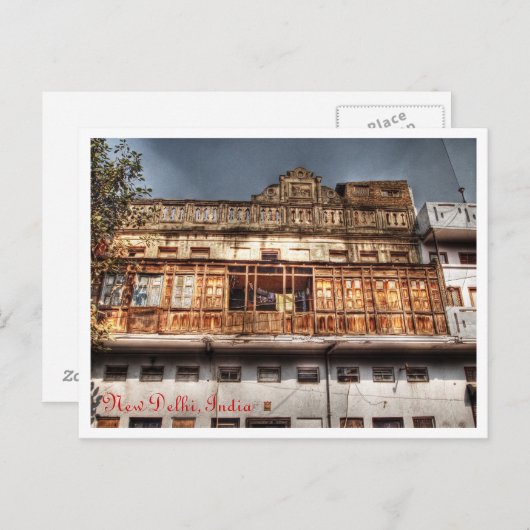 New Delhi Briefkaart (Voorkant / Achterkant)