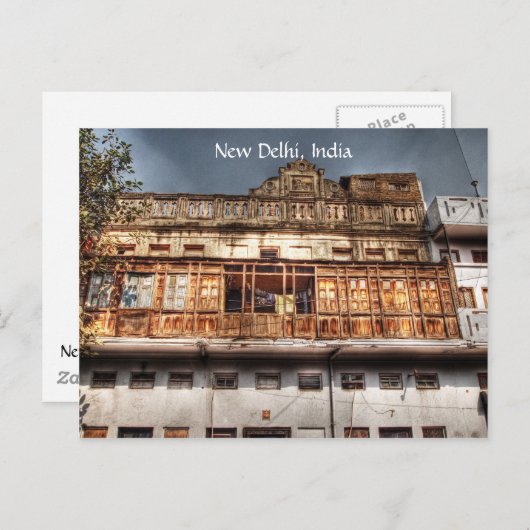 New Delhi Briefkaart (Voorkant / Achterkant)