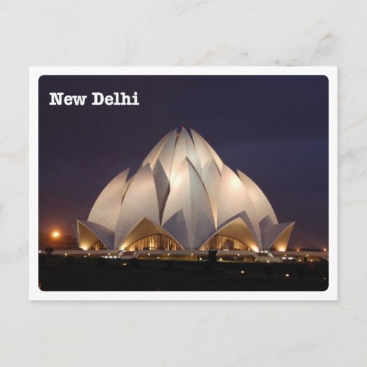 New Delhi - Il Tempio del Loto - Briefkaart (Voorkant)