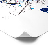 New Delhi - India MilkTea City Map Poster (Hoek)