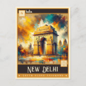 New Delhi, India |  schilderij Briefkaart (Voorkant)