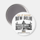 New Delhi Magneet (Voorkant / Achterkant)