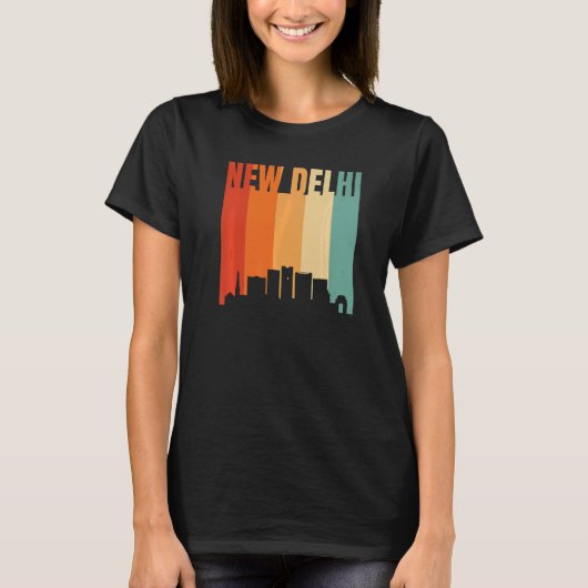 New Delhi Skyline T-shirt (Voorkant)