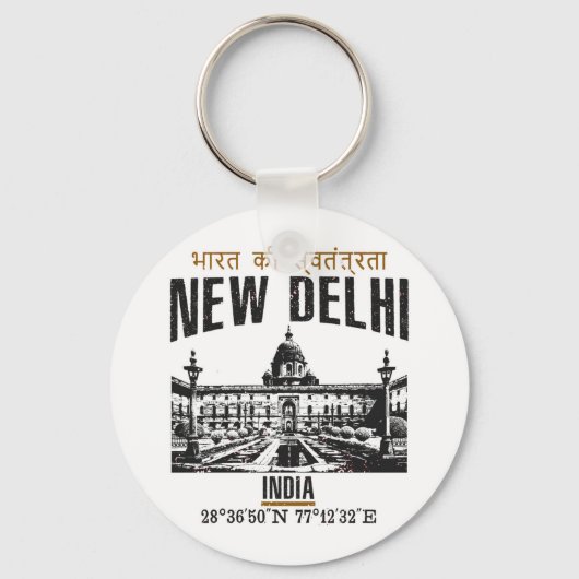 New Delhi Sleutelhanger (Voorkant)