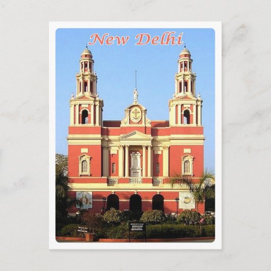 New Delhi - The Sacred Heart Cathedral - Briefkaart (Voorkant)