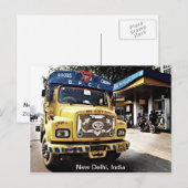 New Delhi Truck Briefkaart (Voorkant / Achterkant)